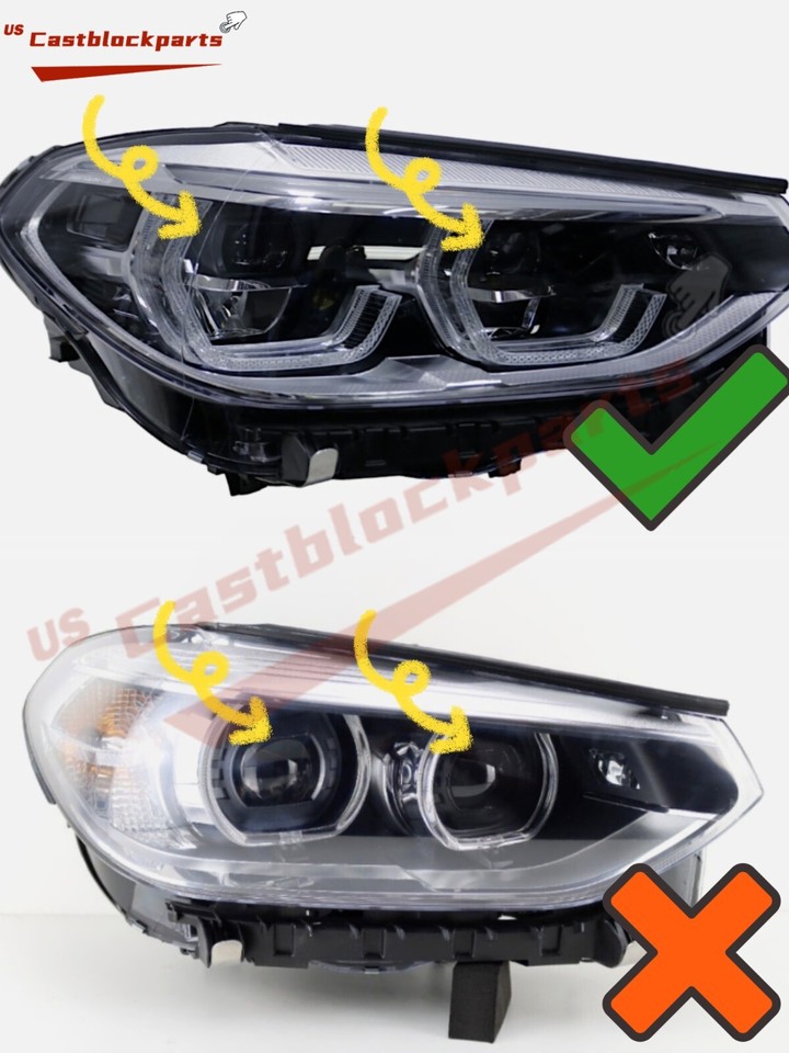 2018 2019 2020 2021 BMW X3 X4 G01 G02 G08 LED Adaptive Headlight Right