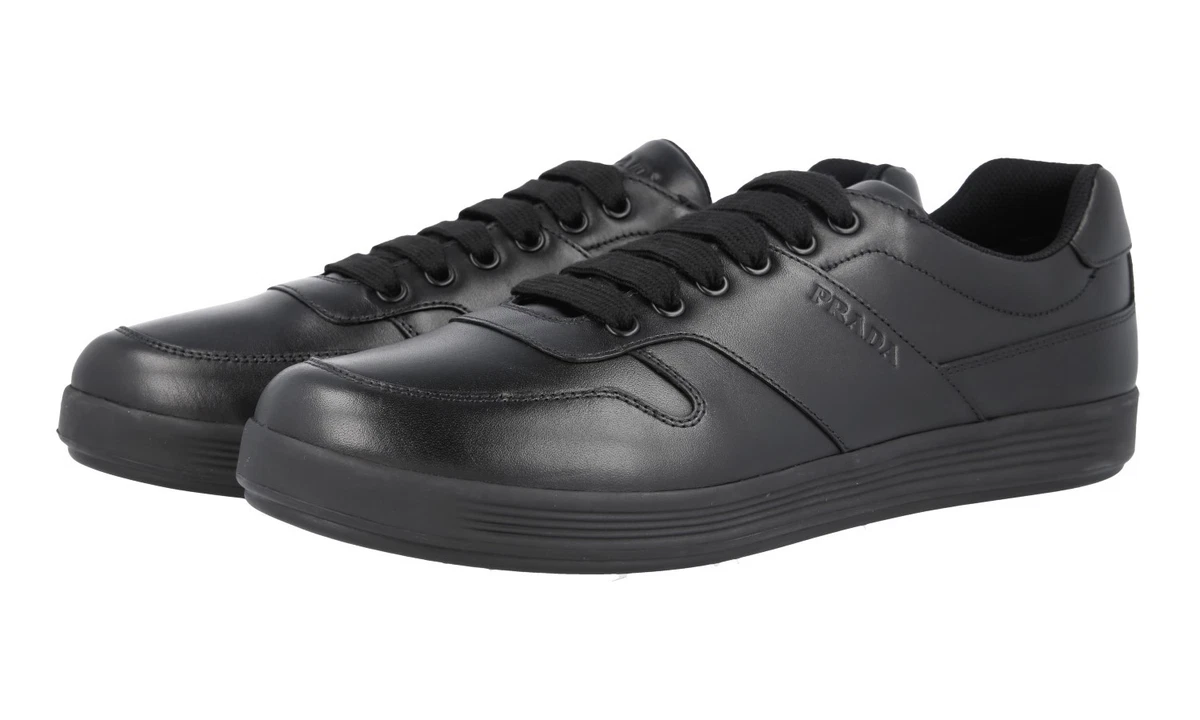 Mens black top prada trainers