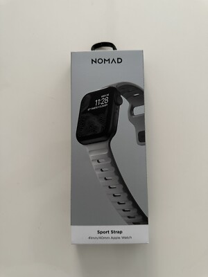Premium Nomad Armband für Apple Watch 41mm/ 40mm Grau hochwertig