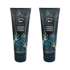 2 NEW Bath  Body Works Wicked Vanilla Woods Ultimate Hydration Body Cream, 8 oz