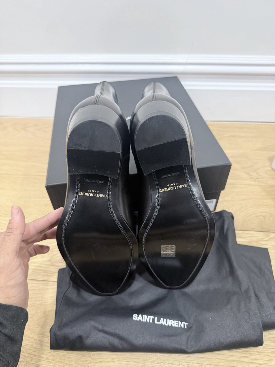 Saint Laurent Men's Leather Chelsea Boots Size 42 nwb Wyatt