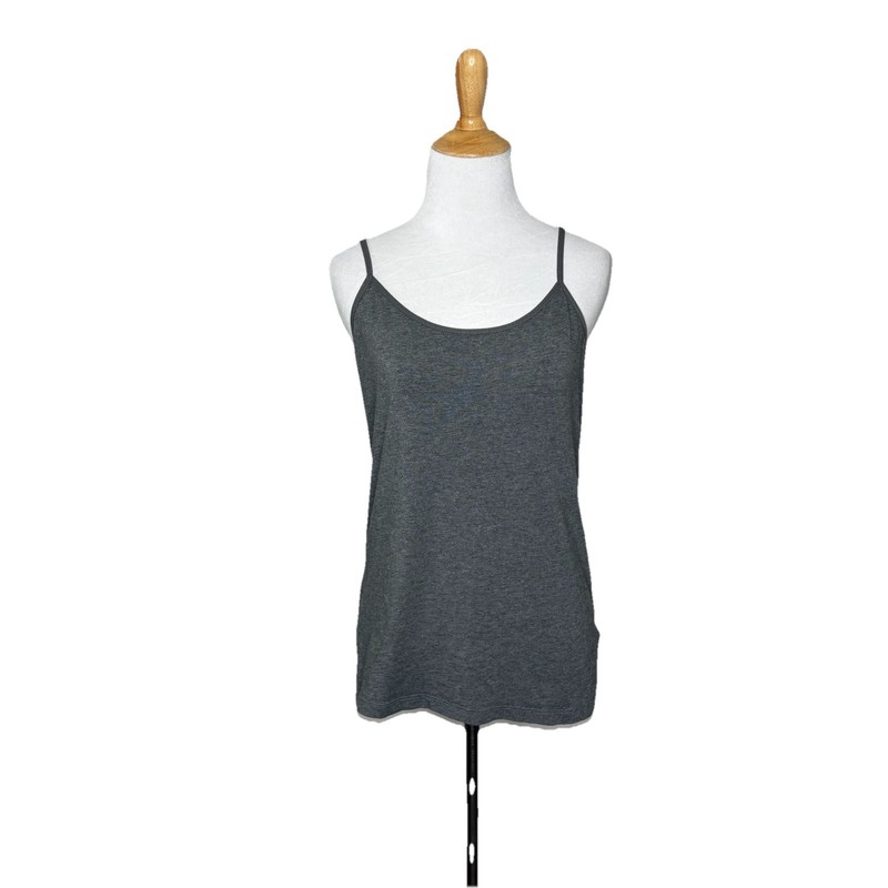 Time And Tru Gray Grey Spaghetti Strap Camisole Size Medium Womens