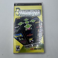 Midway Arcade Treasures Extended Play (Sony PSP 2005) Complete - Tested - Works