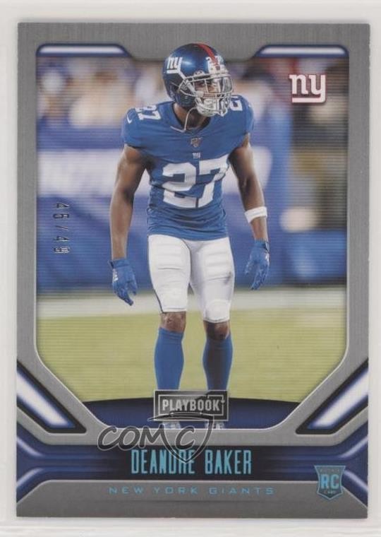 2019 Panini Playbook Rookies Platinum 45/49 Deandre Baker #144 Rookie RC 1h1