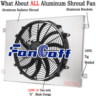 Shroud Electric Fan For 1979-1993 Dodge D/W 100 150 200 250 350 5.2L 5.9L V8