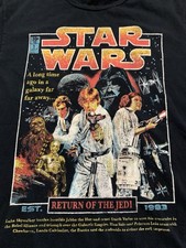 Star Wars Return Of The Jedi Men's Short Sleeve T-Shirt 1983. Pre-owned