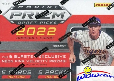 2022 Panini Prizm Draft Picks Baseball EXCLUSIVE Sealed Blaster Box-AUTO+8 PRIZM