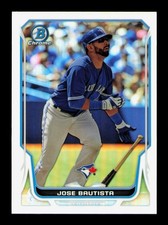 2014 Bowman Chrome Refractor #45 Jose Bautista /500