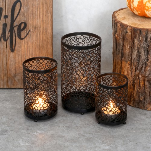 Set of 3 Cylindrical Outdoor