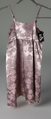 Art Class Purple Floral Baby Doll Dress Size L (10/12)