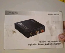 PROZOR 192KHz Digital to Analog Audio Converter DAC Digital SPDIF Optical to ...