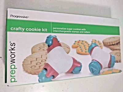 Crafty Cookie Kit, cookie decorating roller & stamps Progressive Prepworks  bx2
