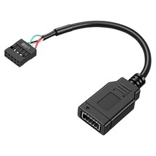 Motherboard USB 2.0 to Type C Front Panel Cable for New PC Case, Front Panel Con