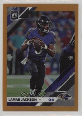 2019 Panini Donruss Optic Orange Prizm 180/199 Lamar Jackson #9 2l4