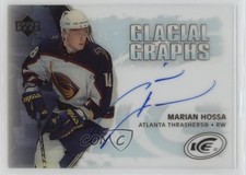 2005-06 Upper Deck Ice Glacial Graphs Marian Hossa #GG-HO Auto HOF 0pb