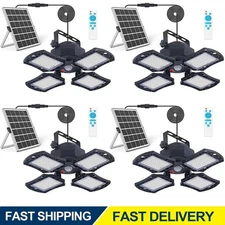 168LED Solar Pendant Light Outdoor Indoor Solar Powered Motion Sensor Shed Light