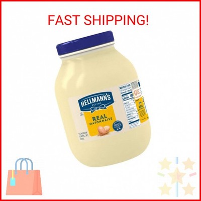 Hellmann's Real Mayonnaise Jar, Condiment for Sandwiches, 1 Gallon, 128 oz