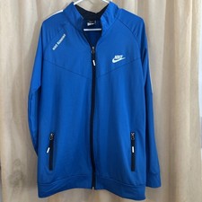 Nike Dri-Fit Running Full Zip Lightweight Jacket Mens 2XL Blue