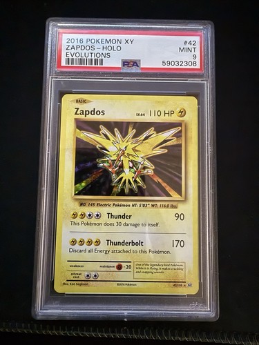 Zapdos graded PSA 9 for sale on eBay