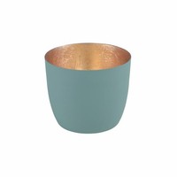 Gift Company Windlicht Madras M, Teelichthalter, Eisen, Yucca, Gold, 8.5 Cm