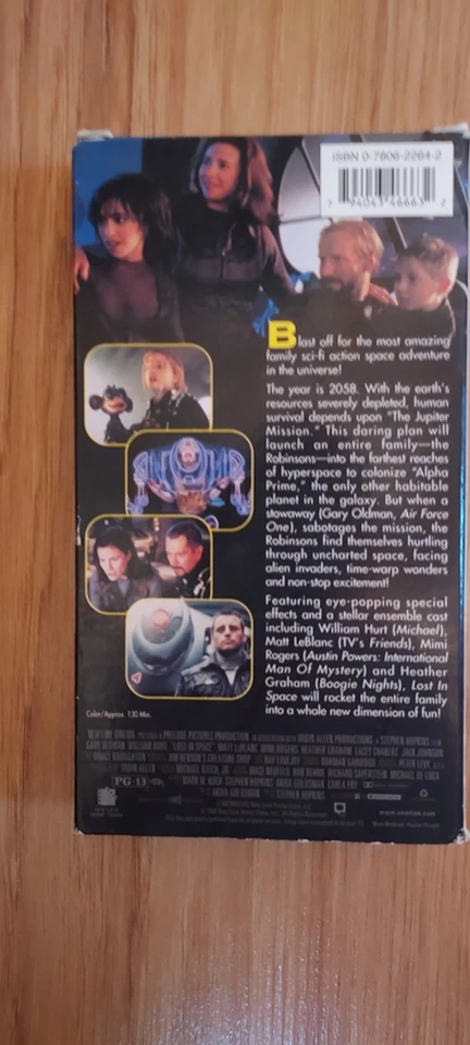 Lost In Space Movie VHS Tape 1998 PG13 Foto 2 de 4