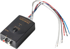 NuIth Car Audio Speaker Wire to RCA Line Output Converter, 2-Channel black