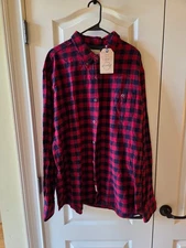 Weatherproof Vintage Men's Regular-Fit Plaid Button-Down Flannel Shirt XXL - NWT