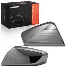 A-Premium Pair Mirror Cover Cap Set Chrome Silver for Chevrolet Impala 2014-2020