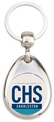 CHS-Charleston International Airport - Schlüsselanhänger aus Metall