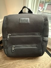 Dagne Dover Diaper Bag INDI NEOPRENE DIAPER BACKPACK Medium Onyx Black Mesh