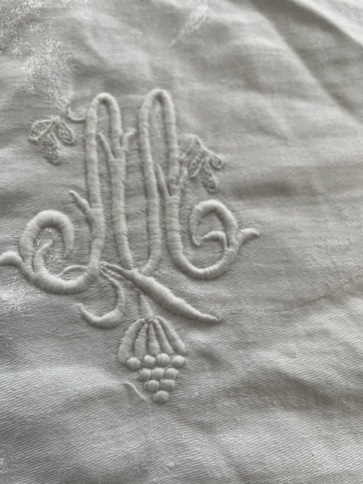 anciennes Serviettes de table Monogramme B M/ Linge Ancien Old  napkins/7441V8 - Photo 3/4