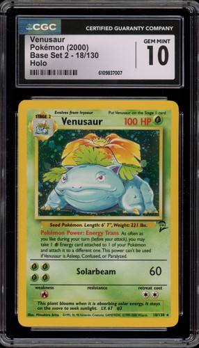 Venusaur graded CGC 10 for sale on eBay