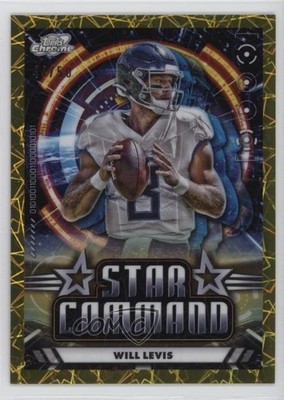 2024 Topps Cosmic Chrome Gold Interstellar Refractor 44/50 Will Levis 1k54