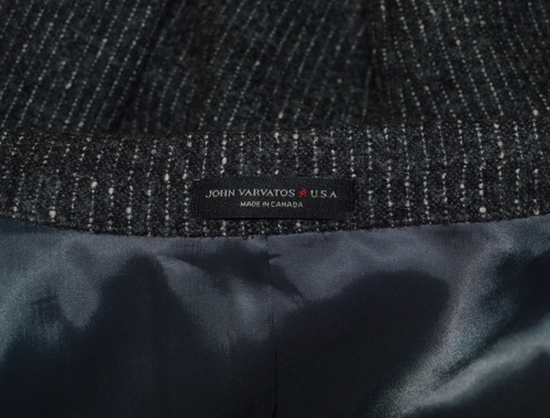 Alpaka! 46R 46 Regular R JOHN VARVATOS Luxe Handmade grau gestreift Blazer Anzug - Bild 12 von 15