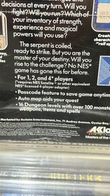 1990 Acclaim Interplay SWORDS AND & SERPENTS Nintendo NES-NEW & Factory Sealed