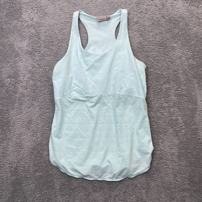 Athleta Tank Womens Extra Large Blue Top Daydreamer Racerback Fitted Workout