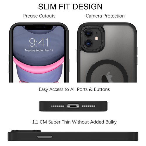 For iPhone 11 MagSafe Magnetic Heavy Duty Slim Rugged Case Shockproof Cover NEW - Picture 3 of 9