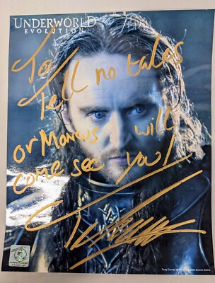 Tony Curran ''Marcus'' Underworld Evolution 8x10 autographed photo w/seal