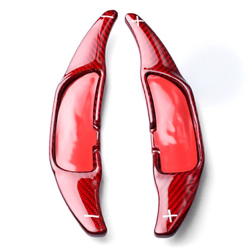 Steering Wheel Paddle Shifter Extension Red For Benz CLA45 CLS63 GLA45 GLC - Picture 5 of 8