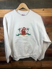 Vintage Happy Holidays Bear with Heart themed Sweatshirt Size XL Hanes Brand