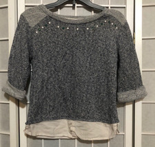 BONGO GIRLS GRAY SWEATER SIZE 10/12