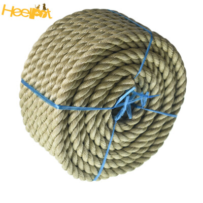 3/4 Inch × 100 Feet 3 Strand Twisted Rope PP Manila Rope  Wear Resistant