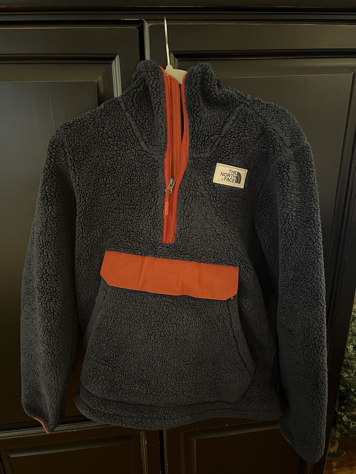 The North Face Anorak Fleece Hoodie Navy/Red Size Men’s Size Small