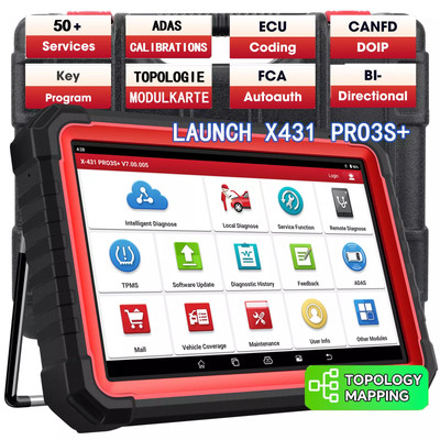 LAUNCH X431 PRO3S+ V5.0 PRO 5 Bidirectional Diagnostic Scanner Tool Key Coding