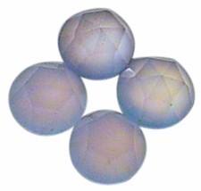 Natural Extra Fine Blue Chalcedony - Round Rose Cut Cabochon - Namibia - AAA Gr