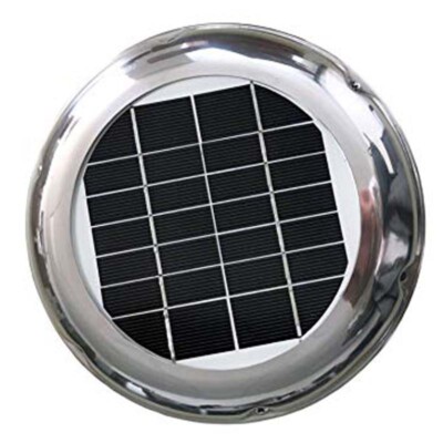 2.5W Solar Extractor Fan 60CFM Brushless Motor For Boat RV Truc Caravan Tent