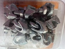 PACK OF 10 National Hardware Wire Cable Clamps Zinc Plated 1/8" N889-013