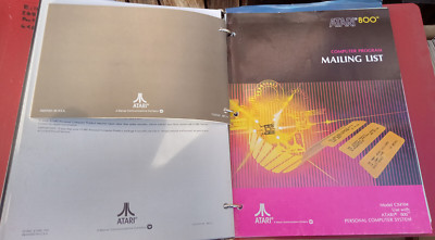 ATARI Owners Manuals Catalog Lot Vintage Computing Microsoft Basic 1980s Gaming
