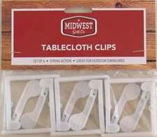 Midwest Grill Co. Tablecloth Clips - Set of 6