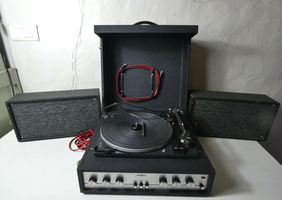 Electrophone Kontact sur pied platine DUAL 1210 vintage - Photo 2/4